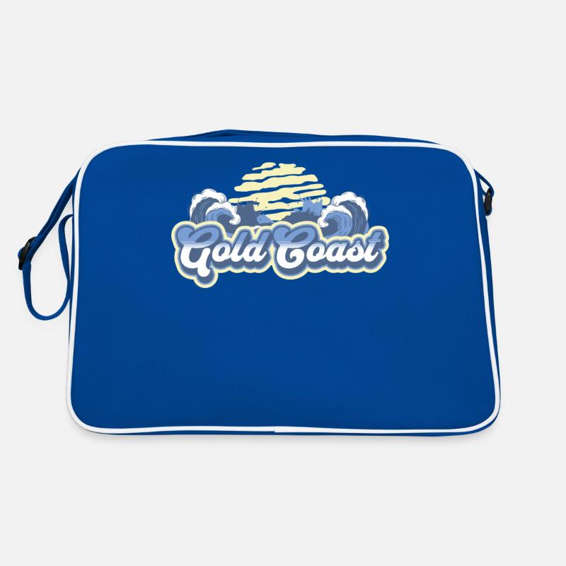 Gold Coast Australia Beach Coucher de soleil Sac Retro