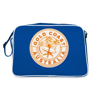 Gold Coast Australia Vintage - Retro Bag - blue/white - Back