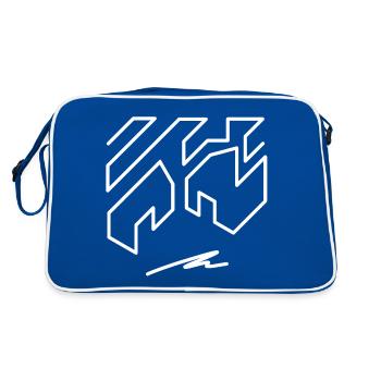 Illusion #18 - Retro Bag - blue/white - Back