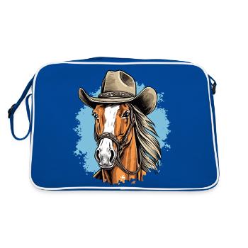Chapeau de Cowboy Western cheval Cowboy - Sac Retro - bleu/blanc - Dos