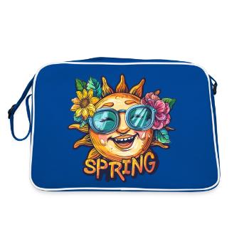 Printemps Printemps Fleurs De Soleil - Sac Retro - bleu/blanc - Dos