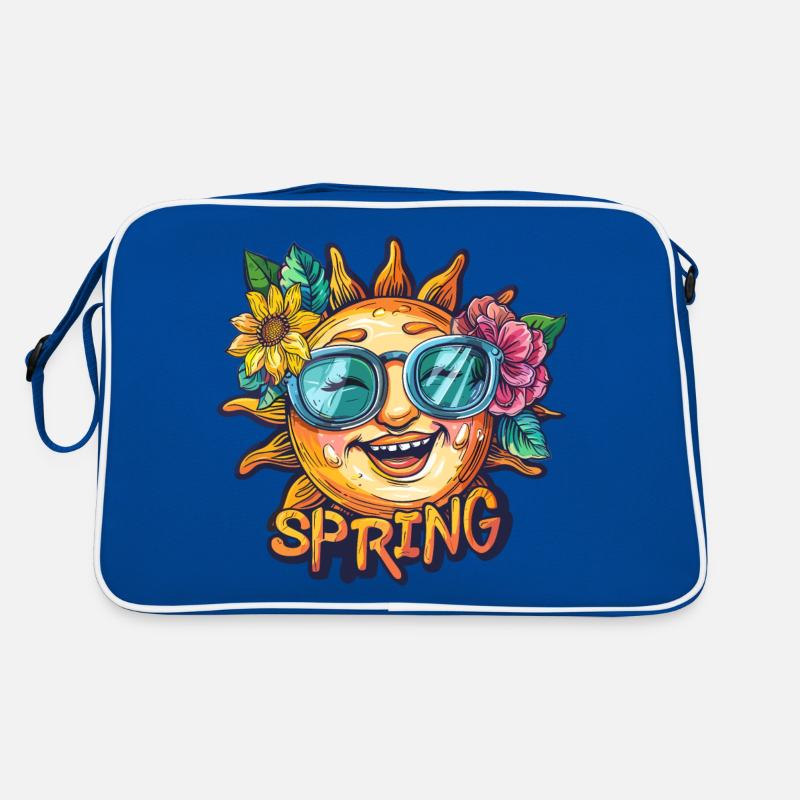 Spring Spring Sun Flowers Retro Bag