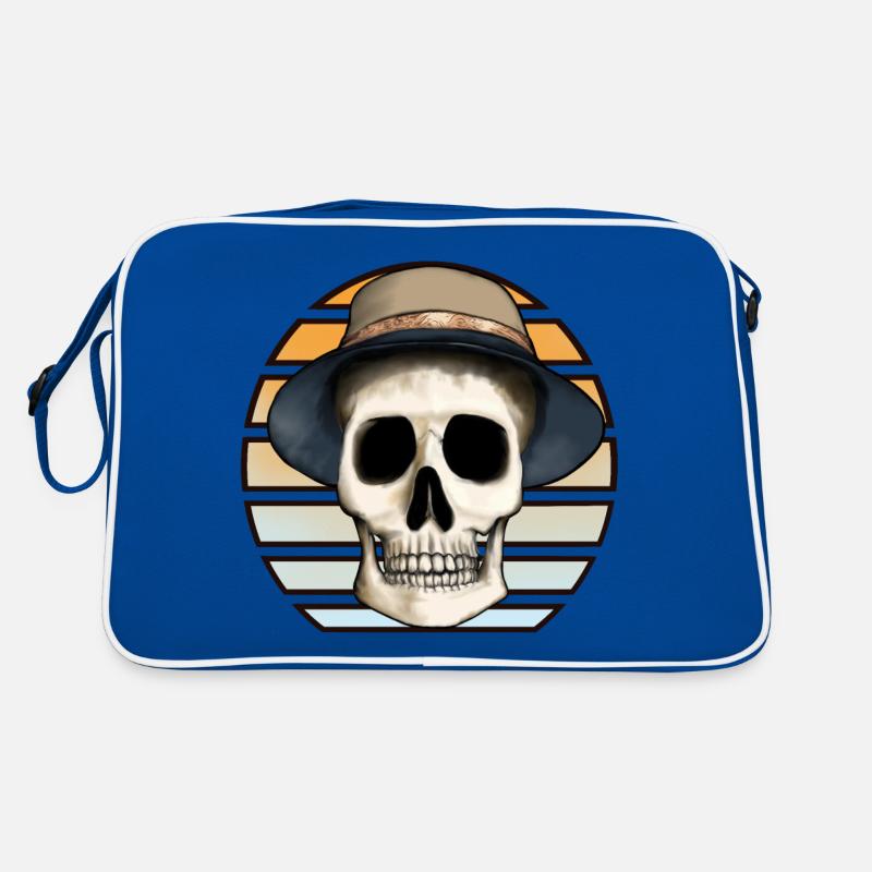 Skull with Hat Retro Bag