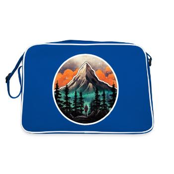 Voyageur #tshirt - Sac Retro - bleu/blanc - Dos
