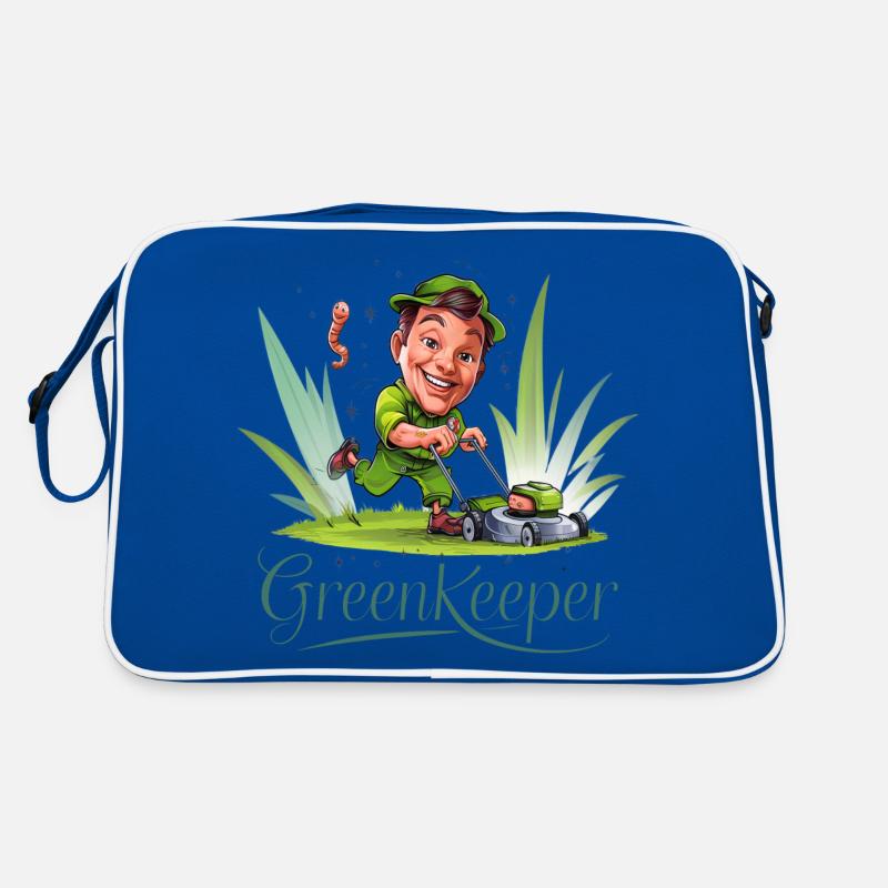 Greenkeeper Lawn Mower Gardener Garden Gift Idea Retro Bag