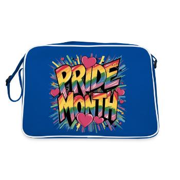 Pride Month LGBTQ LGBTQIA+ - Retro Tasche - Blau/Weiß - Hinten