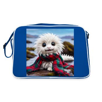 Little Nessie - Retro Bag - blue/white - Back