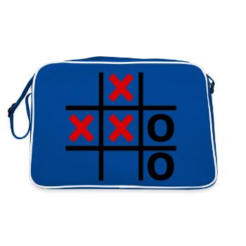 TIC TAC TOE Field Retro - Retro Bag - blue/white - Back