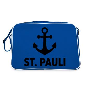 St. Pauli Anker Reeperbahn Kiez - Sac Retro - bleu/blanc - Dos
