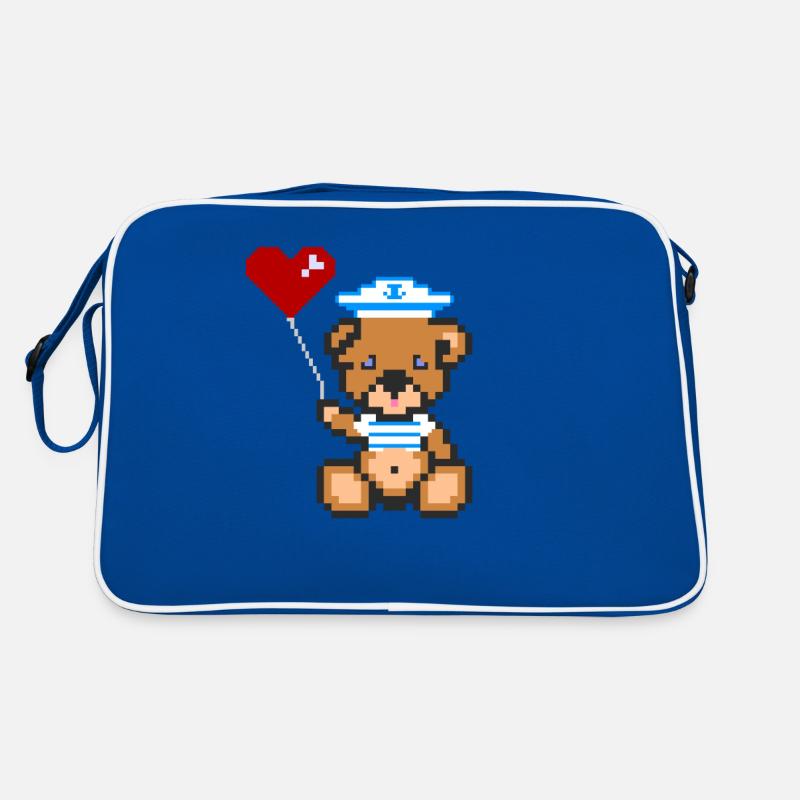 Pixel Bear Navy Sac Retro