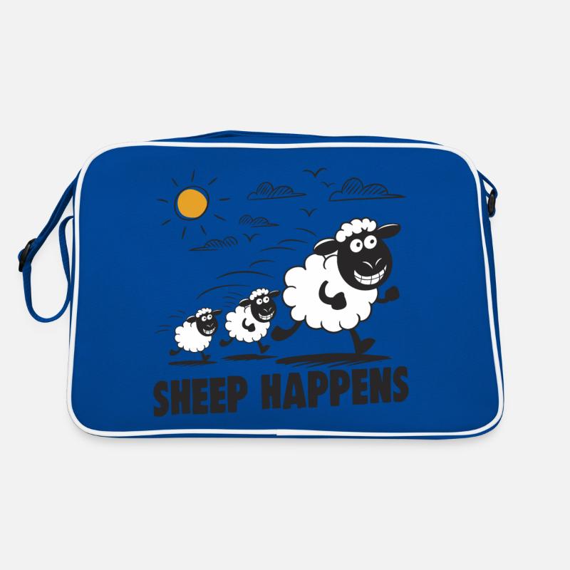 Funny Sheep Sheep Happens Sac Retro