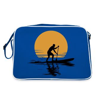 Vacances loisirs Stand Up Paddle - Sac Retro - bleu/blanc - Dos