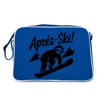 Sloth Sloth Snowboard Après-Ski - Sac Retro - bleu/blanc - Dos
