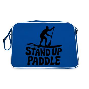 SUP Stand Up Paddle - Retro Bag - blue/white - Back