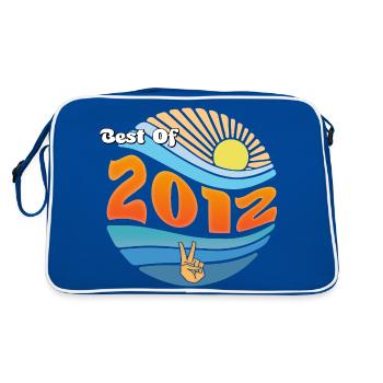 Né en 2012 – Célébration de 13 années remarquables - Sac Retro - bleu/blanc - Dos