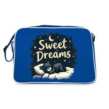 Teddy Bear Sweet Dreams Chemise de nuit officielle - Sac Retro - bleu/blanc - Dos