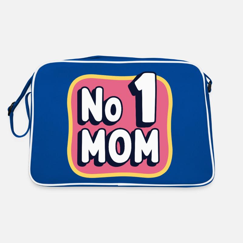 Nummer 1 Mama – Bunt & Liebevoll Muttertag Retro Tasche