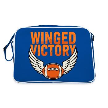 Winged Victory – Football with wings - Retro Bag - blue/white - Back