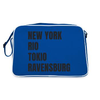 New York Rio Tokyo Ravensburg - Sac Retro - bleu/blanc - Dos