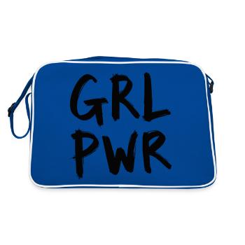 GRL PWR Autonomisation des femmes - Sac Retro - bleu/blanc - Dos