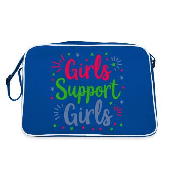 Filles Soutien Filles Déclaration Amitié - Sac Retro - bleu/blanc - Dos