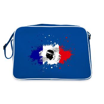Splash Tricolore Corsica - Retro Bag - blue/white - Back