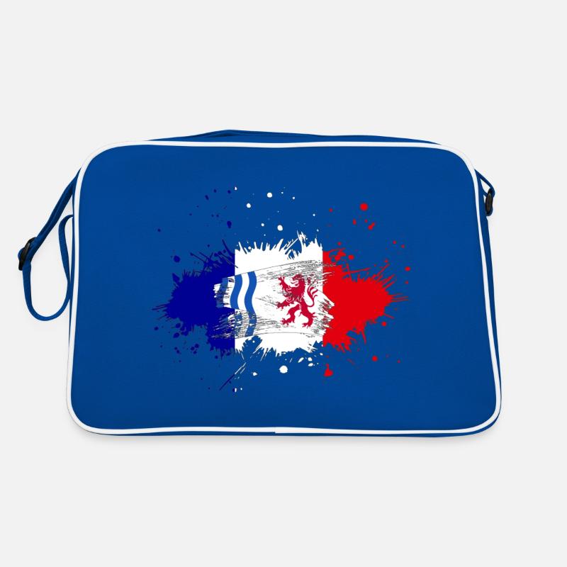 Splash Nouvelle Aquitaine - Retro Tasche - Blau/Weiß