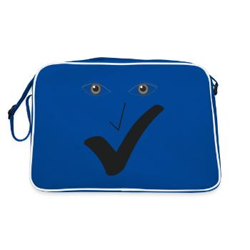 Beau sourire Beau visage A02. - Sac Retro - bleu/blanc - Dos