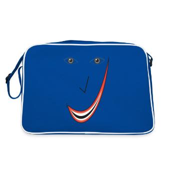 Beau sourire B03. - Sac Retro - bleu/blanc - Dos