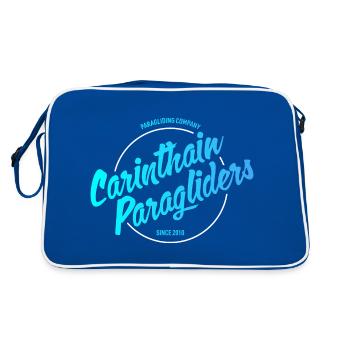 Carinthian Paragliders since 2010 - Retro Tasche - Blau/Weiß - Hinten