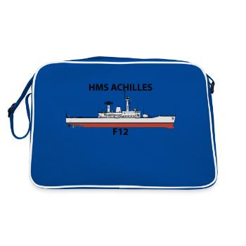 HMS ACHILLES - LEANDER ORIG - Retro Bag - blue/white - Back