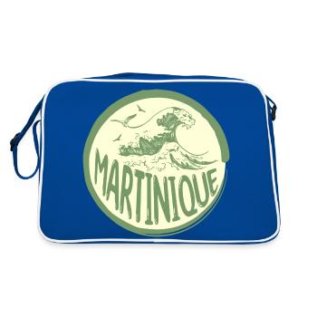 Martinique Caraïbes Vagues - Sac Retro - bleu/blanc - Dos