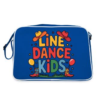 Danse en ligne Enfants Enfants Danse en ligne - Sac Retro - bleu/blanc - Dos