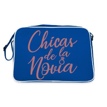 Chicas de la Novia Bridesmaid Team Bride Wedding - Retro Bag - blue/white - Back