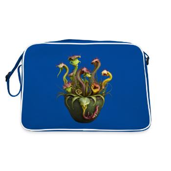 Herbivores zombies - Sac Retro - bleu/blanc - Dos