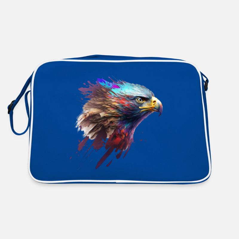 Mächtiger Adler: Ein modernes Ölbild Retro Tasche