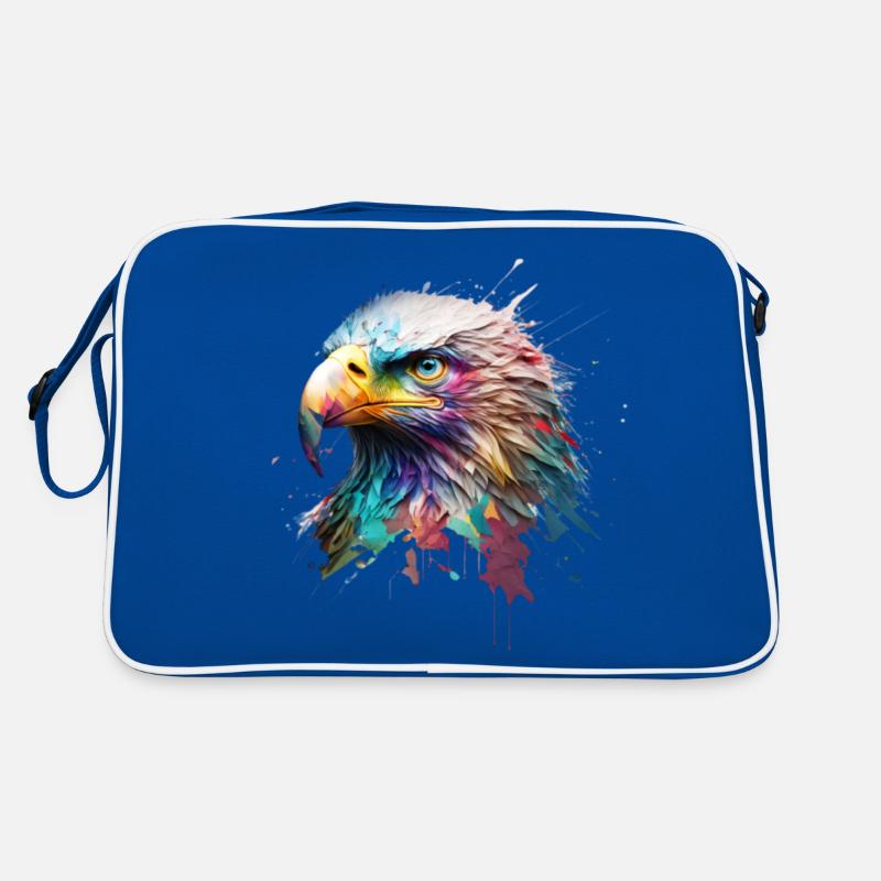 Mächtiger Adler: Ein modernes Ölbild Retro Tasche
