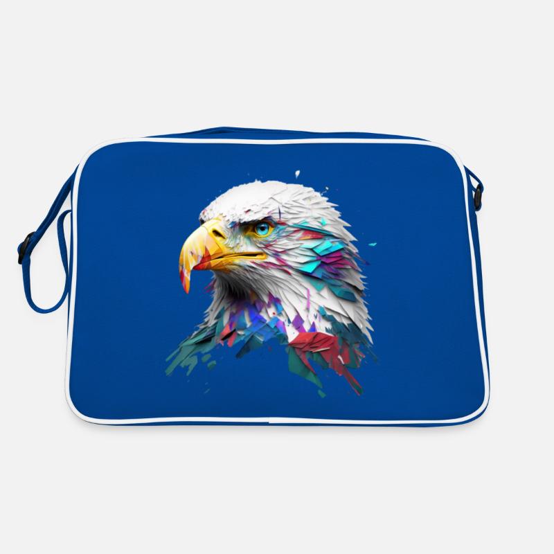 Mächtiger Adler: Ein modernes Ölbild Retro Tasche