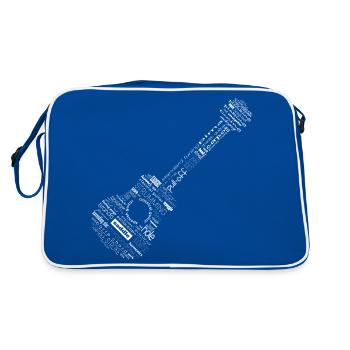 La guitare en paroles - Sac Retro - bleu/blanc - Dos