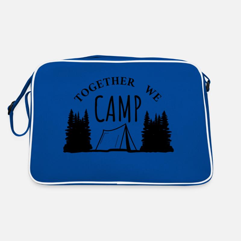 Ensemble, nous campons - Camping Trees Forest Mountains Sac Retro