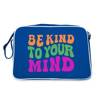 Soyez gentil avec votre - Sac Retro - bleu/blanc - Dos
