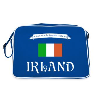 Irlande - Sac Retro - bleu/blanc - Dos