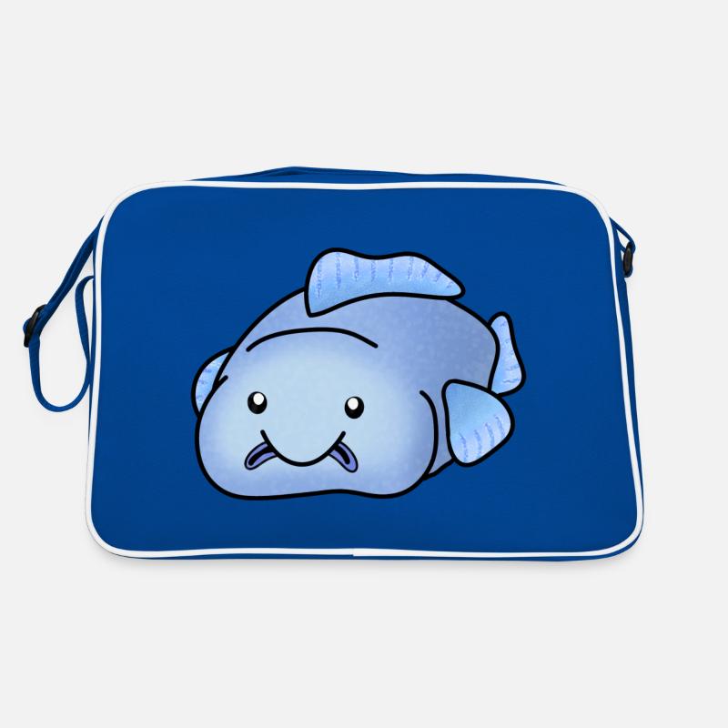 Blue blobfish Retro Bag