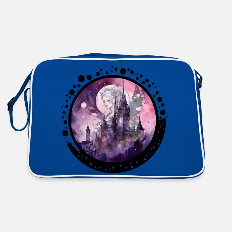 CircleFairy - Retro Tasche - Blau/Weiß