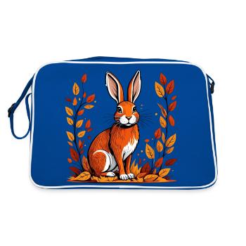 Lapin d’automne - Sac Retro - bleu/blanc - Dos