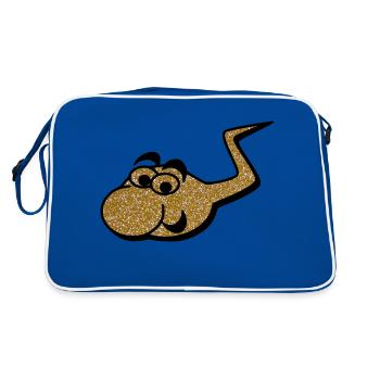 Le sperme d'or - Sac Retro - bleu/blanc - Dos