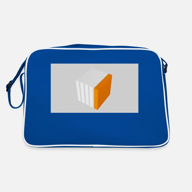 Splitting cube orange Retro Bag
