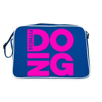 DOING Fitness - Retro Bag - blue/white - Back