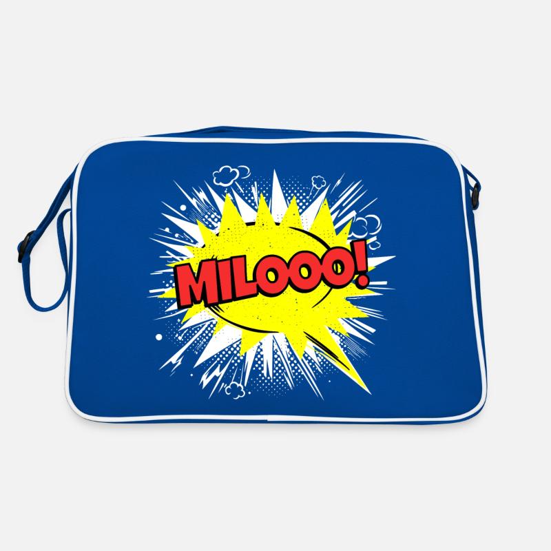 Milo Name Funny Speech Bubble Milooo! Retro Bag