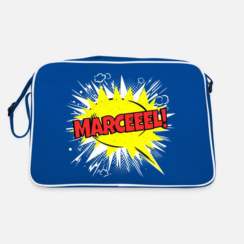 Marcel Name Funny Speech Bubble Marceeel! Retro Bag